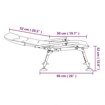 Angelstuhl mit Armlehnen Klappbar Grün