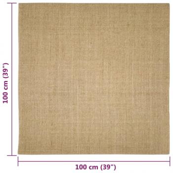 Teppich Natur Sisal 100x100 cm