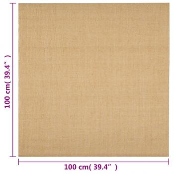Teppich Natur Sisal 100x100 cm