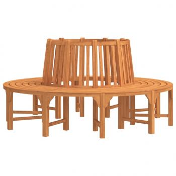 Baumbank Rund Ø208 cm Massivholz Eukalyptus