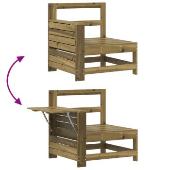 4-tlg. Garten-Sofagarnitur Kiefernholz Imprägniert