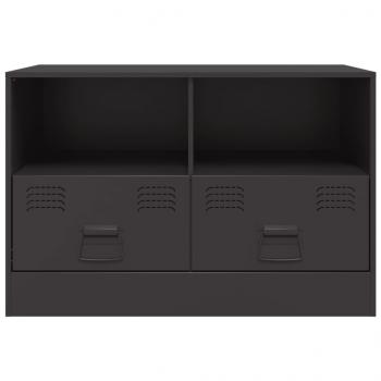 TV-Schränke 2 Stk. Schwarz 67x39x44 cm Stahl