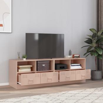 ARDEBO.de - TV-Schränke 2 Stk. Rosa 67x39x44 cm Stahl