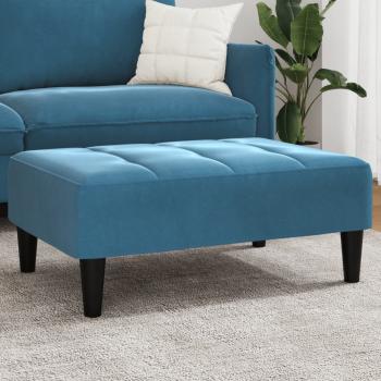 ARDEBO.de - Fußhocker Blau 77x55x31 cm Samt