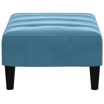 Fußhocker Blau 77x55x31 cm Samt