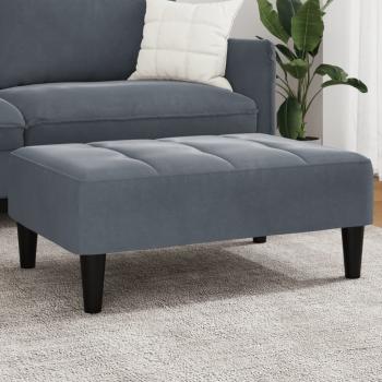 ARDEBO.de - Fußhocker Dunkelgrau 77x55x31 cm Samt
