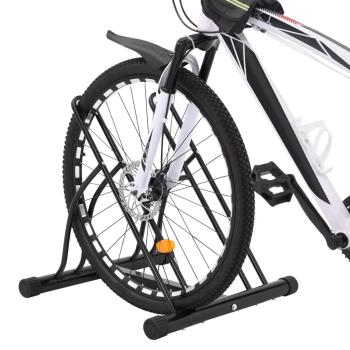 Fahrradständer für 2 Fahrräder Freistehend Stahl