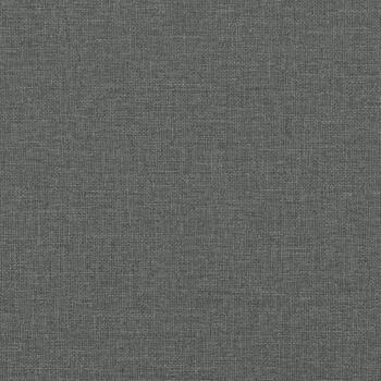 Schlafsofa 2-Sitzer mit Fußhocker Dunkelgrau Stoff