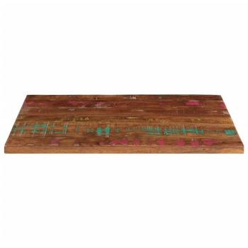 Tischplatte 90x60x3,8 cm Rechteckig Altholz Massiv