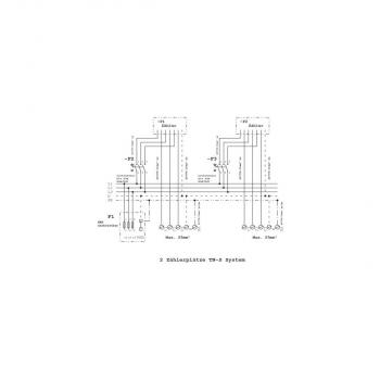 f-tronic ZSA202-2-ZK-HO-APZ Zähleranschlusssäule, 2-3.HZ, ohne Haube (7160106)