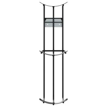 Fass-Hindernis-Halter 2 Stk. Schwarz Stahl