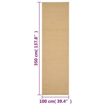 Teppich Natur Sisal 100x350 cm