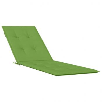 ARDEBO.de - Liegestuhl-Auflage Melange Grün (75+105)x50x3 cm Stoff