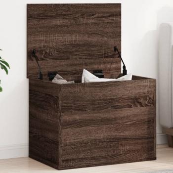 ARDEBO.de - Truhe Braun Eichen-Optik 60x42x46 cm Holzwerkstoff