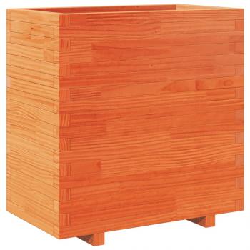 Pflanzkübel Wachsbraun 70x40x72,5 cm Massivholz Kiefer
