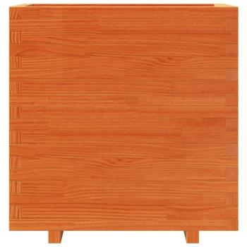 Pflanzkübel Wachsbraun 70x40x72,5 cm Massivholz Kiefer