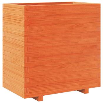 Pflanzkübel Wachsbraun 70x40x72,5 cm Massivholz Kiefer