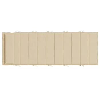 ARDEBO.de - Sonnenliegen-Auflage Beige 180x60x3 cm Oxford-Gewebe