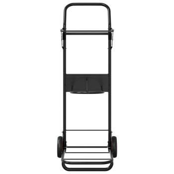 Sattelwagen Klappbar Schwarz Stahl