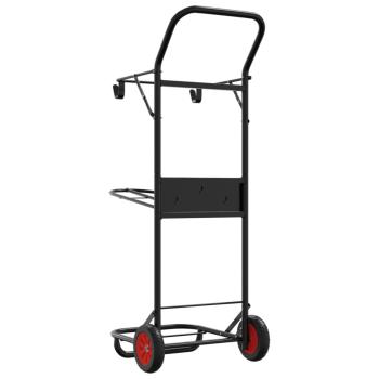Sattelwagen Klappbar Schwarz Stahl
