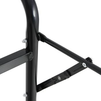 Sattelwagen Klappbar Schwarz Stahl