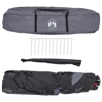 Campingzelt 4 Personen Grau und Orange Quick Release