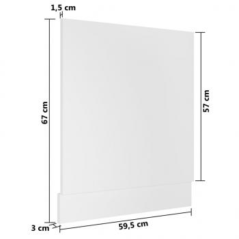 Geschirrspülerblende Weiß 59,5x3x67 cm Holzwerkstoff