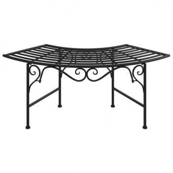 Baumbank 113 cm Schwarz Stahl