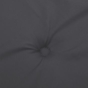 Hochlehner-Auflagen 4 Stk. Melange Anthrazit 120x50x4 cm Stoff