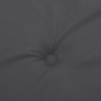 Niedriglehner-Auflagen 6 Stk Melange Anthrazit 100x50x4cm Stoff