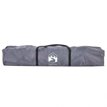 Kuppel-Campingzelt 4 Personen Grau und Orange Quick Release