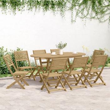 Gartenstühle 8 Stk. Klappbar 48,5x61,5x87 cm Massivholz Akazie