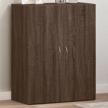 ARDEBO.de - Aktenschrank Braun Eichen-Optik 60x32x77,5 cm Holzwerkstoff