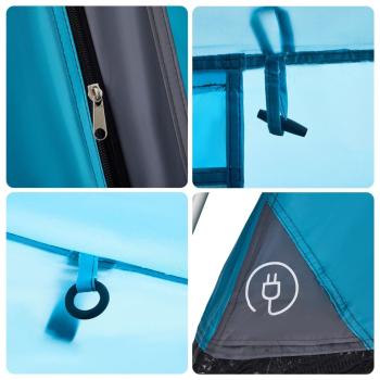 Kuppel-Familienzelt 10 Personen Blau Quick Release