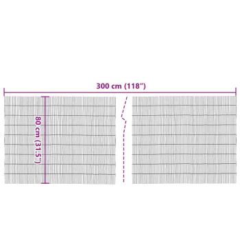 ARDEBO.de - Gartenzaun 300x80 cm Schilf