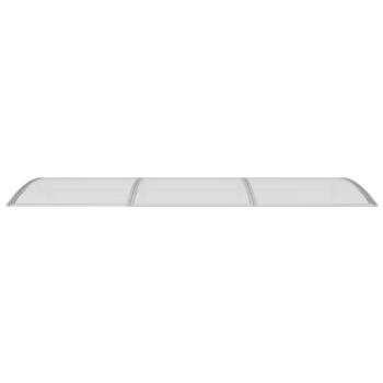 Türvordach Grau 300x100 cm Polycarbonat