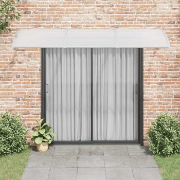 Türvordach Grau 300x100 cm Polycarbonat
