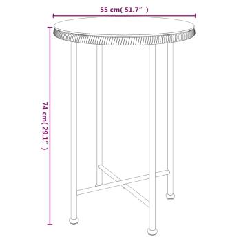ARDEBO.de - 3-tlg. Garten-Essgruppe Schwarz Poly Rattan
