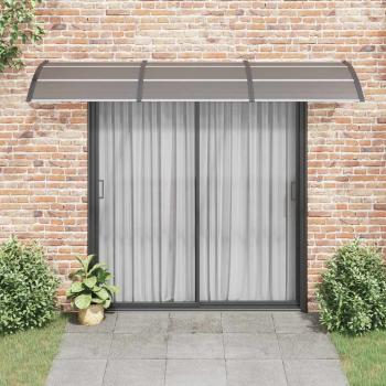 Türvordach Schwarz 300x75 cm Polycarbonat