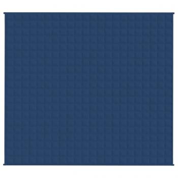 Gewichtsdecke Blau 200x225 cm 13 kg Stoff