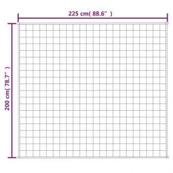 Gewichtsdecke Blau 200x225 cm 13 kg Stoff