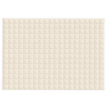 Gewichtsdecke Hellcreme 138x200 cm 10 kg Stoff