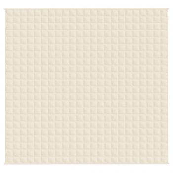 Gewichtsdecke Hellcreme 220x235 cm 11 kg Stoff