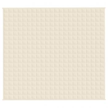 Gewichtsdecke Hellcreme 200x225 cm 13 kg Stoff