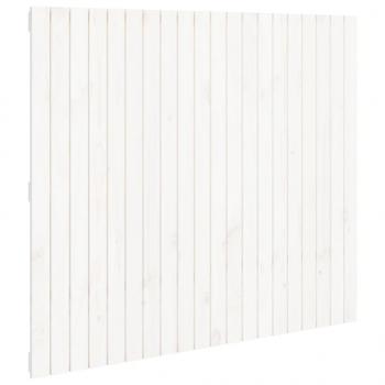 Wand-Kopfteil Weiß 127,5x3x110 cm Massivholz Kiefer