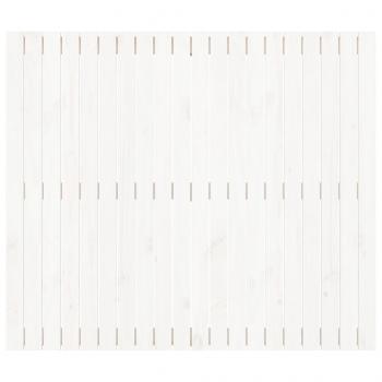 Wand-Kopfteil Weiß 127,5x3x110 cm Massivholz Kiefer