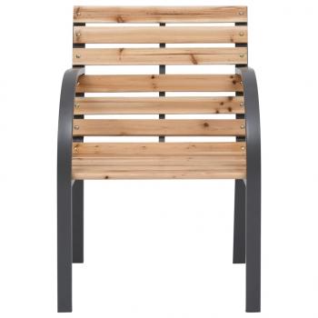 ARDEBO.de - Gartenstühle 2 Stk. Massivholz Tanne