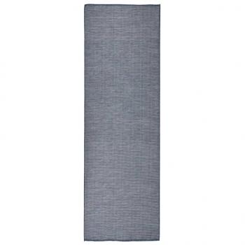 ARDEBO.de - Outdoor-Teppich Flachgewebe 80x250 cm Blau