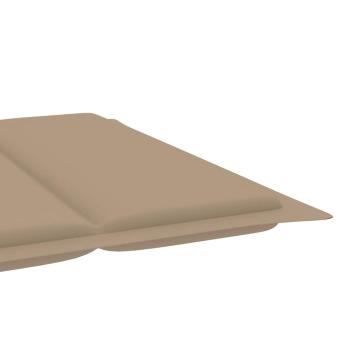 Schaukelliege mit Auflage Massivholz Teak