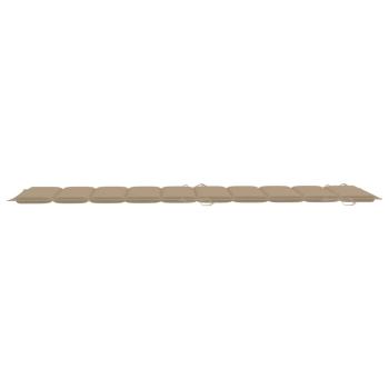 Schaukelliege mit Auflage Massivholz Teak